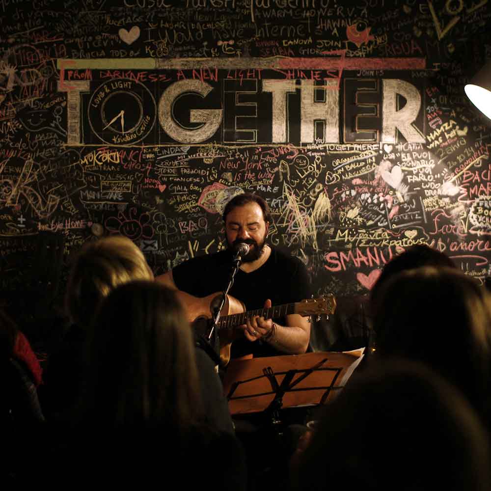 A concert in the living room